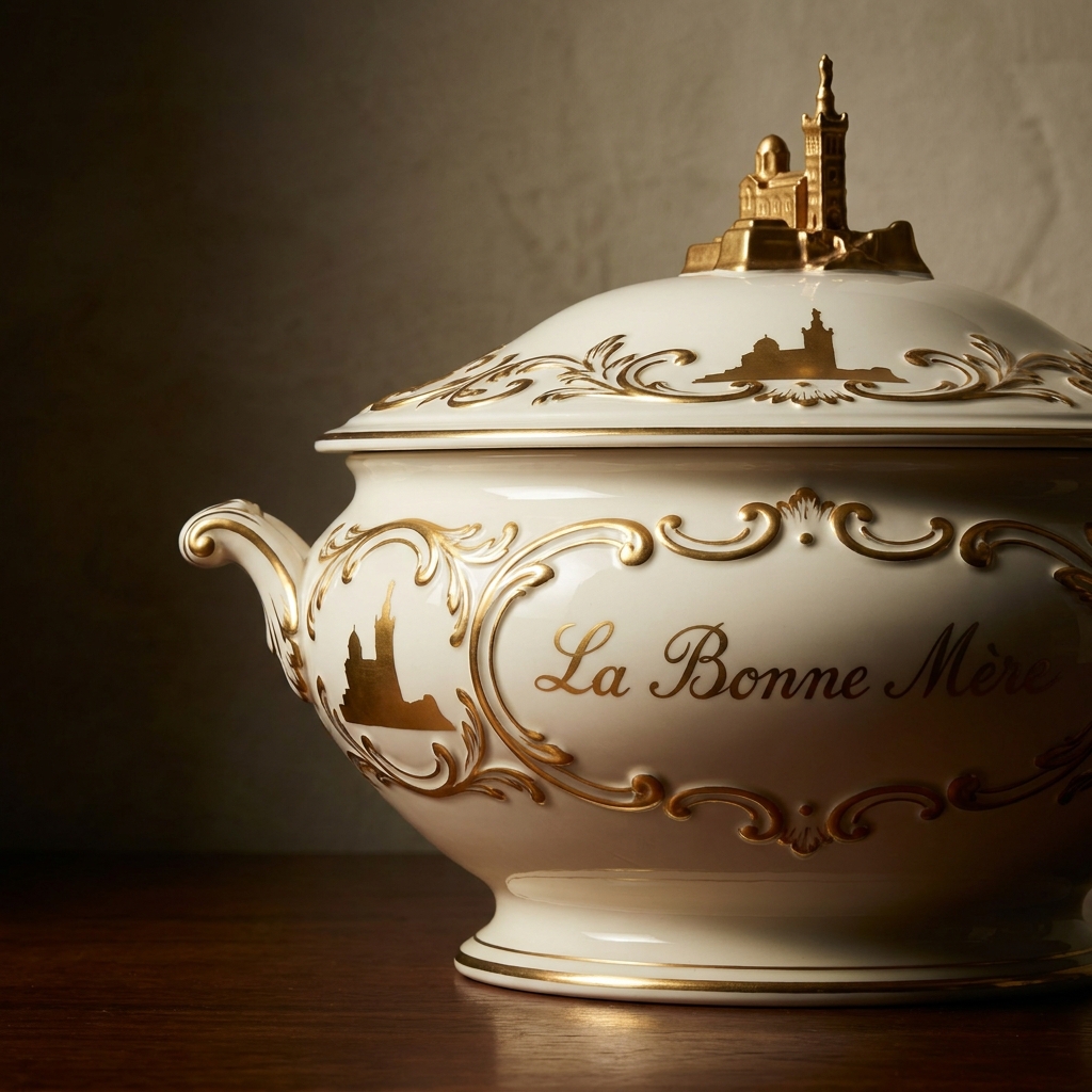 Soupière baroque Notre-Dame - photo